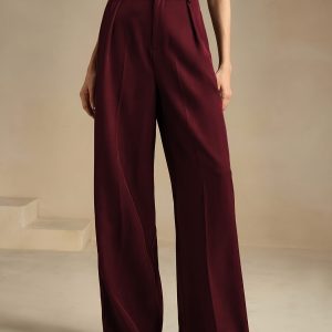 Women'S Tailored Trousers, New Autumn And Winter Casual Travel Pants, Featuring Button Pockets for Professional Commuting.