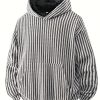 Autumn New Men’s Sweatshirt Casual Versatile Youth Stylish Pullover Hooded Jacquard Long-Sleeve T-Shirt